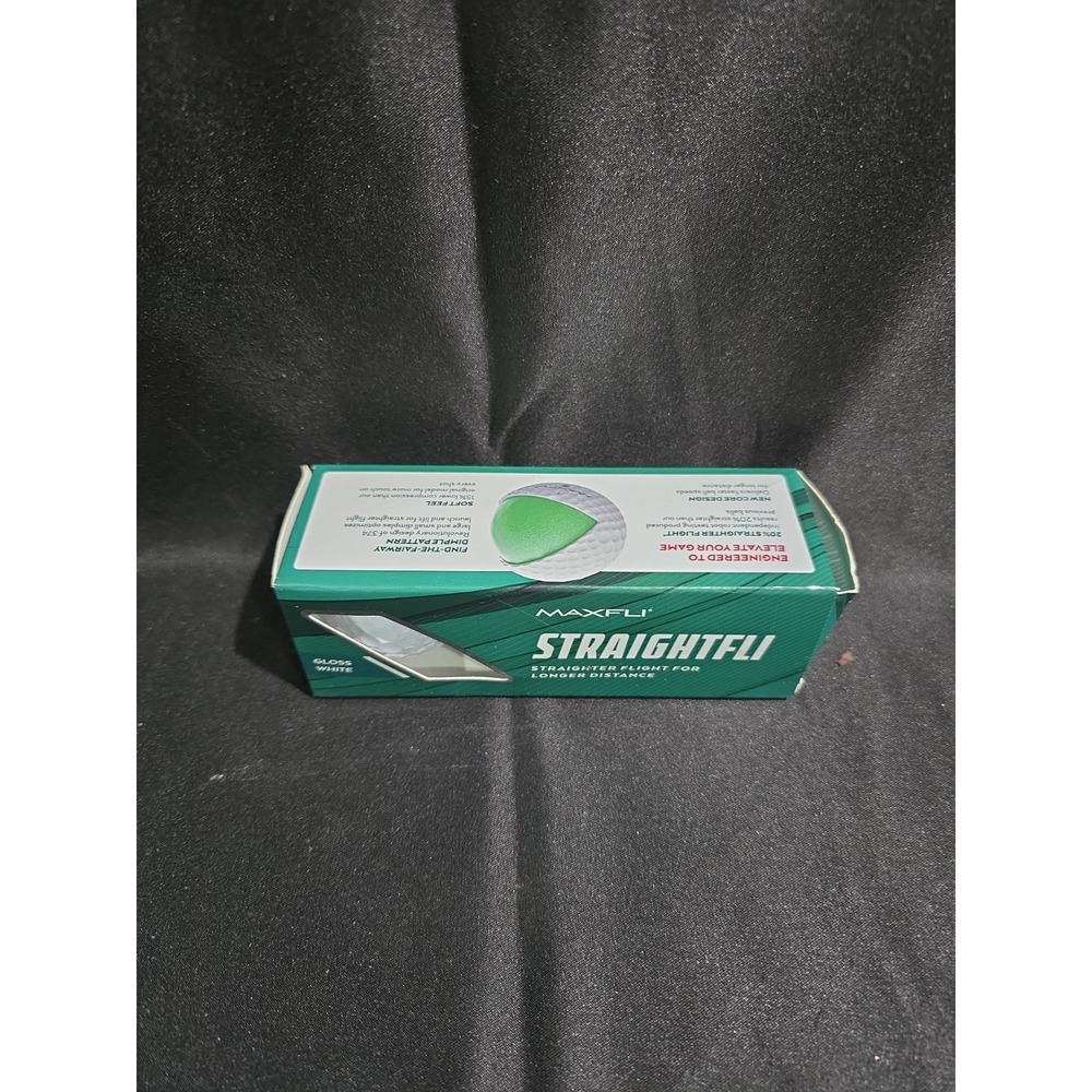 THREE Brand New In The Box MAXFLI STRAIGHTFLI Golf Balls